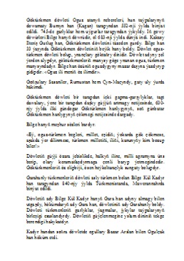 Göktürkmen döwleti barada